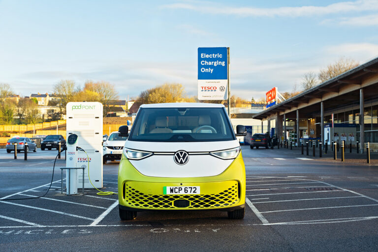 1649705592 Charged EVs UK grocery chain Tesco installs free public
