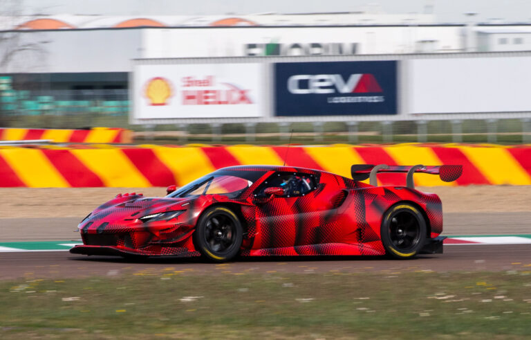 1649936990 V 6 powered Ferrari 296 GT3 race car to hit the track