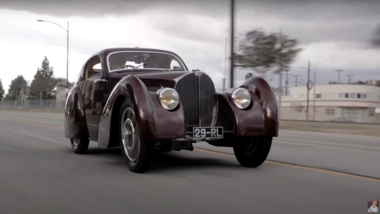 1650104703 Jay Leno checks out the unique 1931 Bugatti Type 51