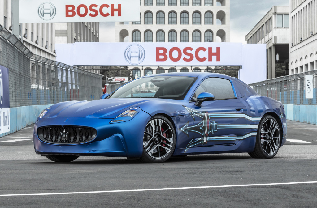 Stellantis CEO Carlos Tavares tests the 2024 Maserati GranTurismo Folgore