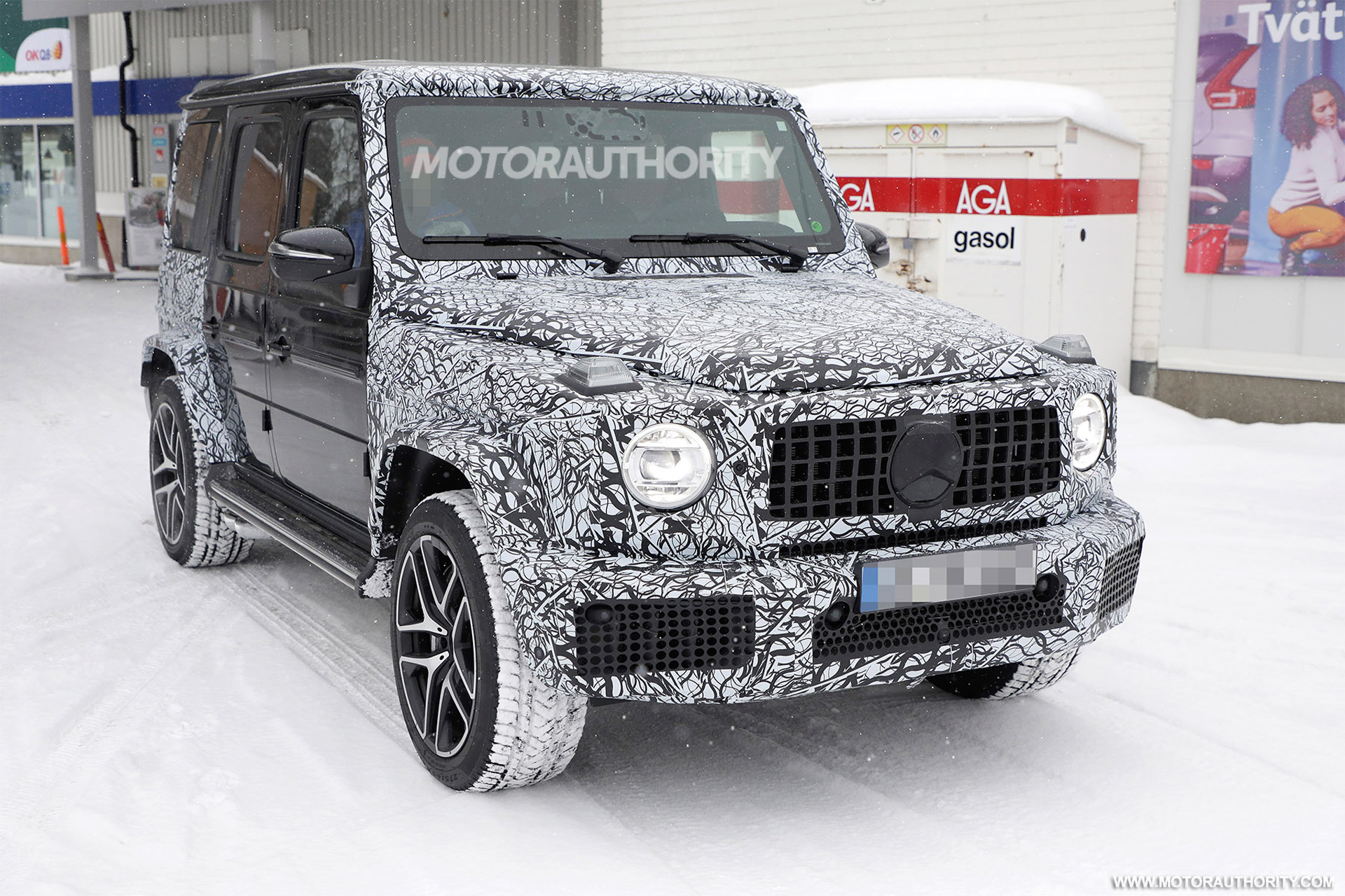 2023 Mercedes Benz AMG G63 spy shots and video Minor update