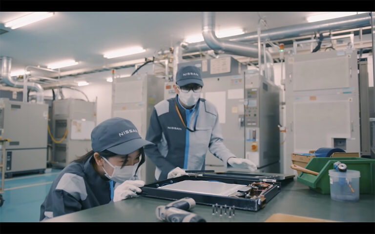 Charged EVs Nissan unveils prototype production facility for solid state