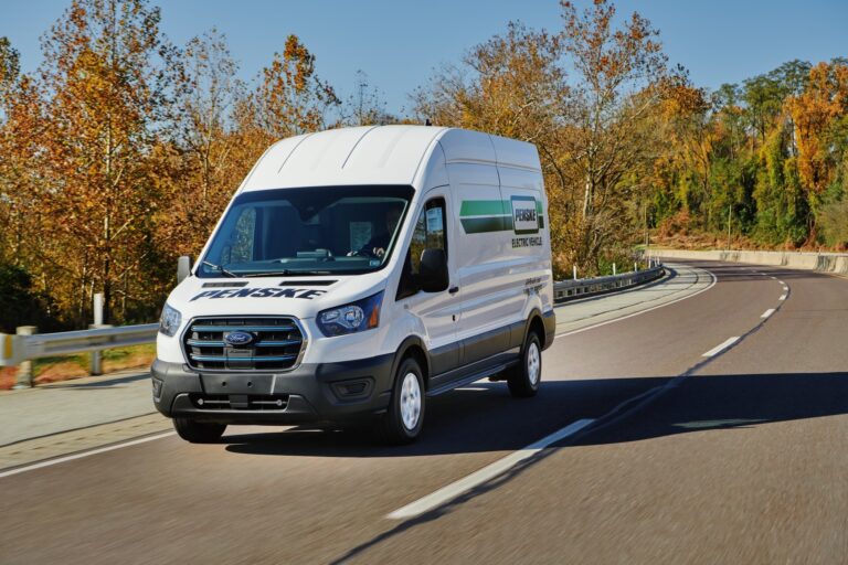 Charged EVs Penske adds Ford E Transit cargo vans to