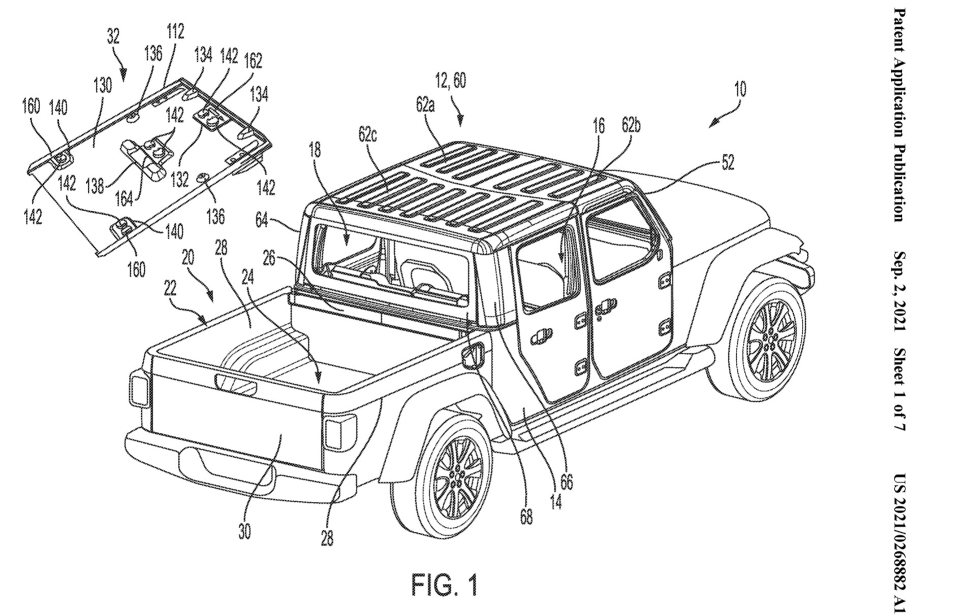 1651408259 Jeep patents way to store Gladiator roof panels on a