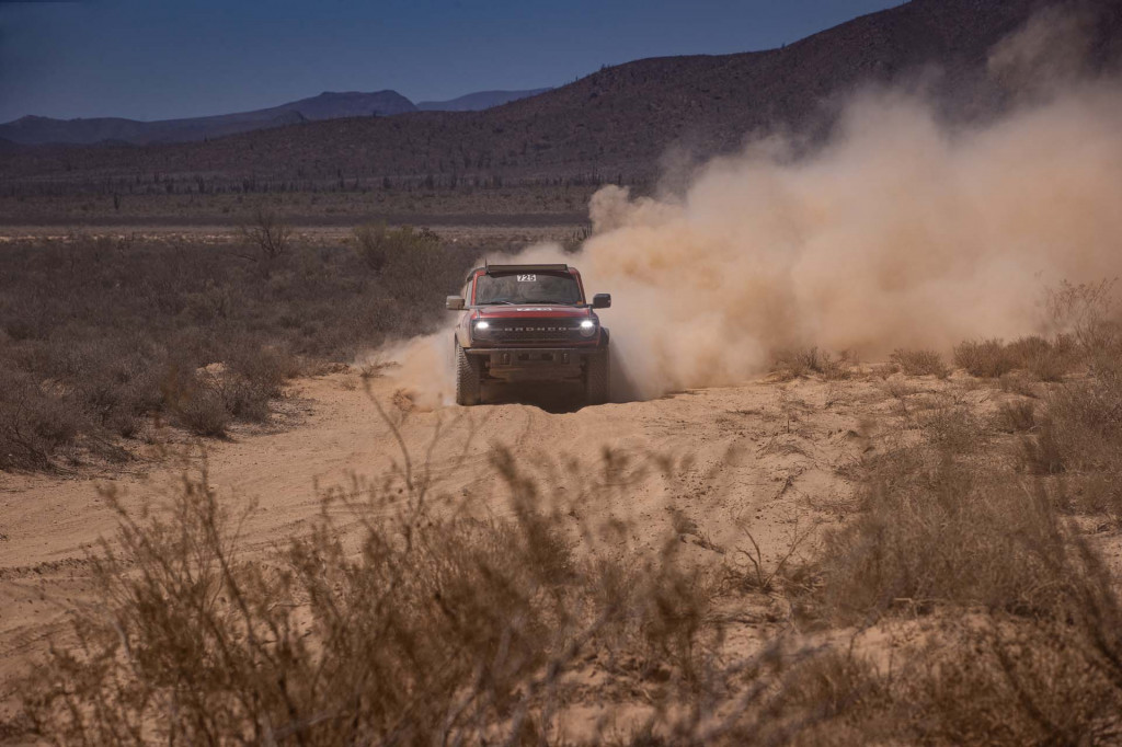 2022 Ford Bronco Wildtrak with Hoss 3.0 package at Mexican 1000