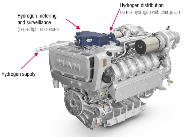 1655465558 MAN Engines puts first dual fuel hydrogen powered engines for workboats into