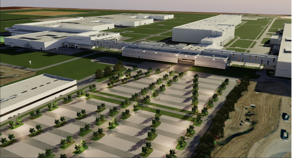 Artist's impression of BMW Group plant under construction in Debrecen, Hungary