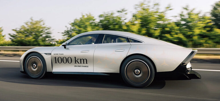 Charged EVs Mercedes VISION EQXX makes 747 mile road trip