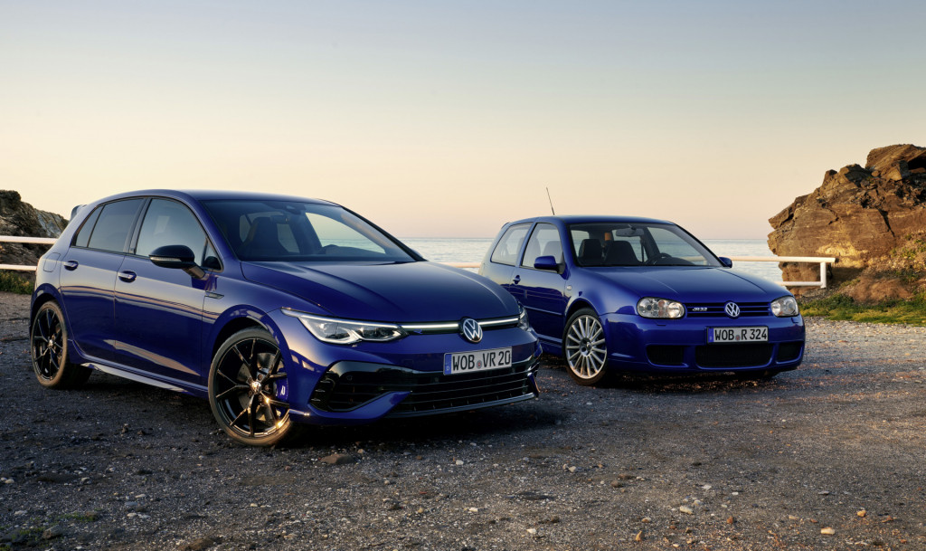2022 Volkswagen Golf R 20 Years and 2002 Volkswagen Golf R32