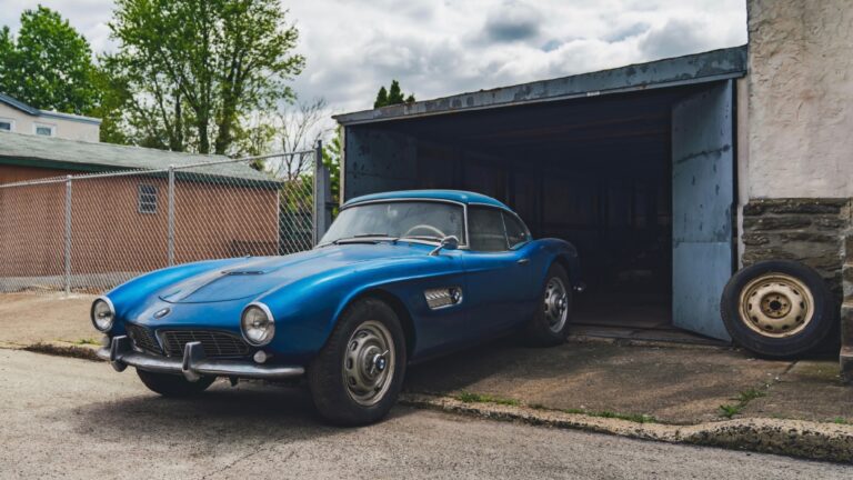 1658572284 1957 BMW 507 hidden for over 40 years heads to