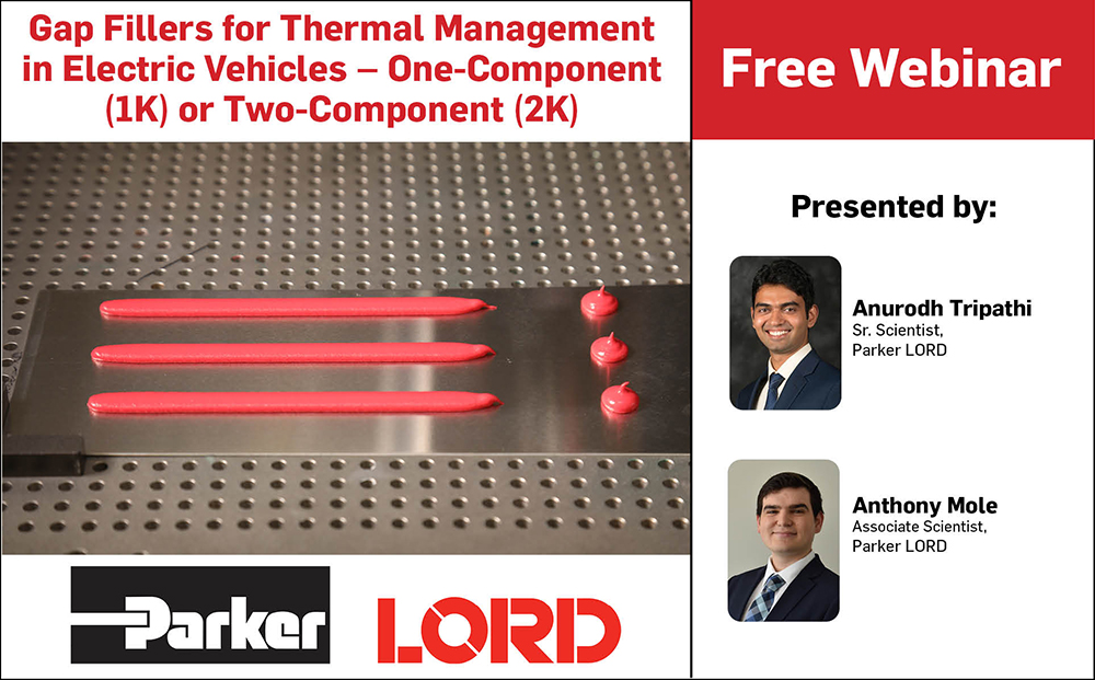 Charged EVs Gap fillers for thermal management in EVs—one component