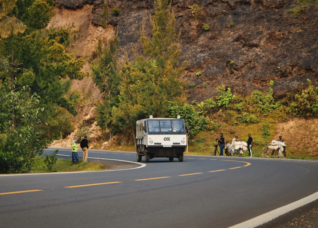 Charged EVs Pay as you go electric truck making deliveries on Rwandas