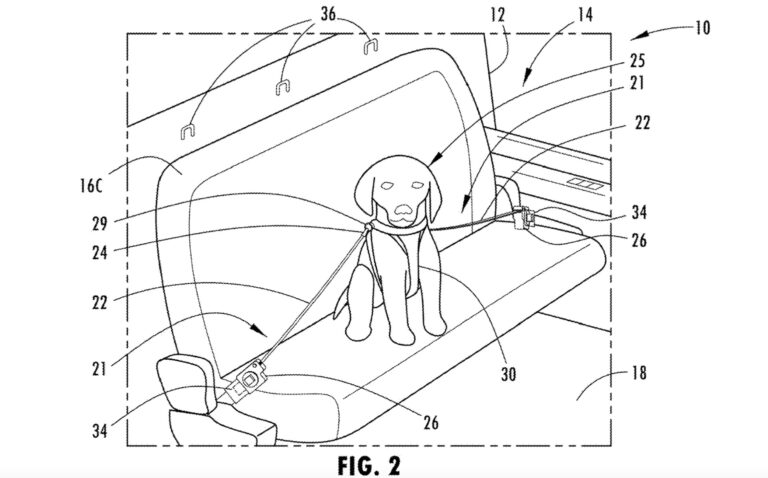 1662488987 Ford patents pet restraints for cars
