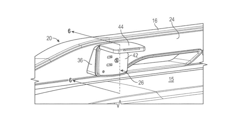 1663510706 Ford patents power outlets in roof rails