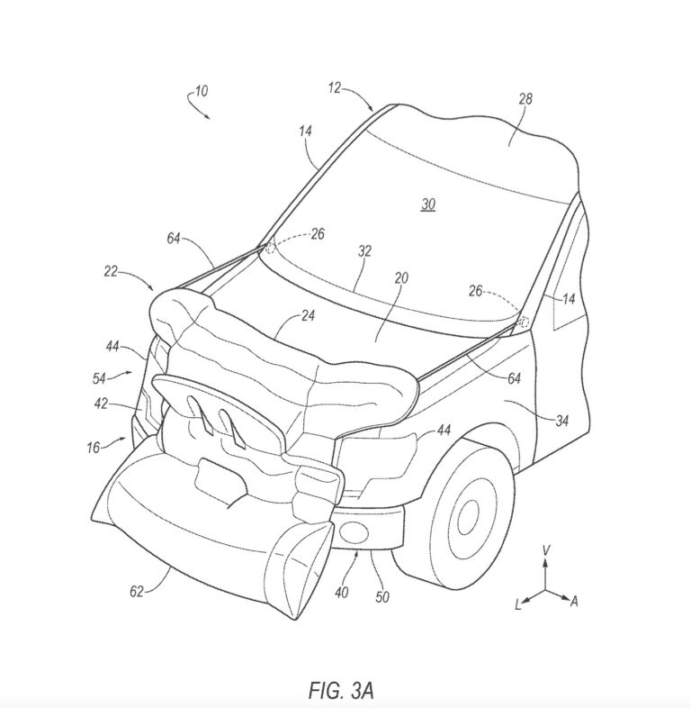 1664715071 Ford patented an external airbag system