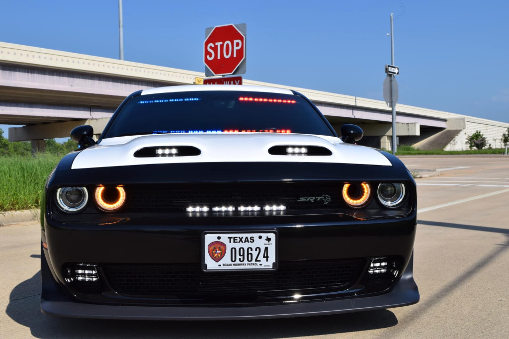 Texas Highway Patrol Dodge Challenger SRT Hellcat (photo via Facebook)