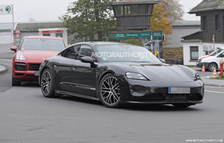 1666272584 2024 Porsche Taycan spy shots Mid cycle update coming