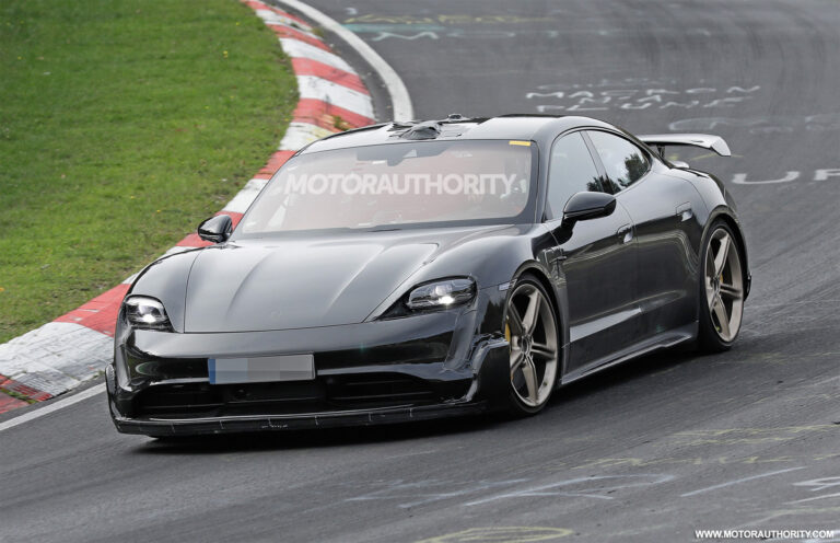 1666353675 Porsche spotted testing possible Plaid topping Taycan