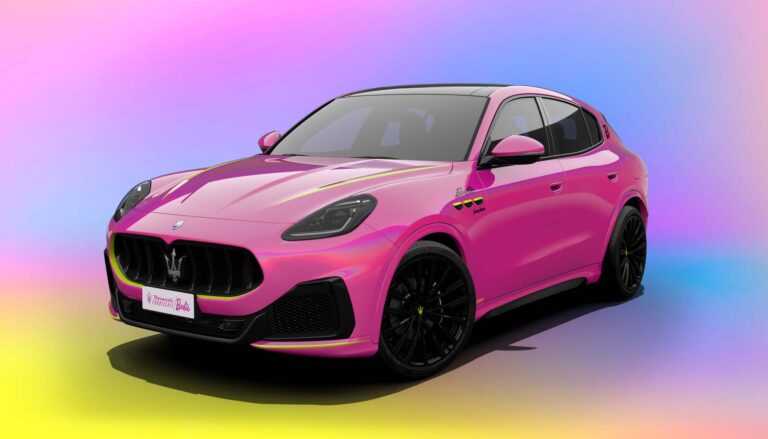 1666803169 Limited edition Barbie Maserati Grecale is pretty in pink
