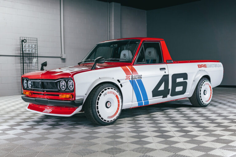 1666984750 This Nissan Sunny Truck packs a Leafs electric powertrain