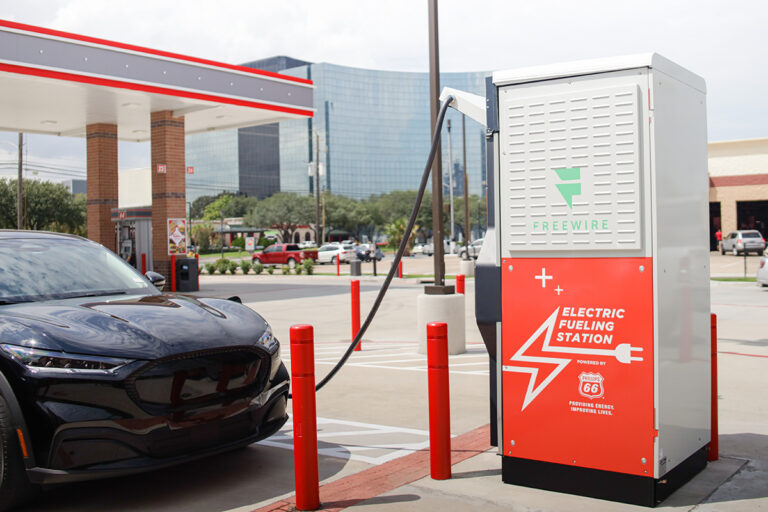 Charged EVs Phillips 66 installs FreeWires battery integrated charger at