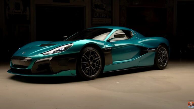 Rimac Nevera silently rockets into Jay Lenos Garage