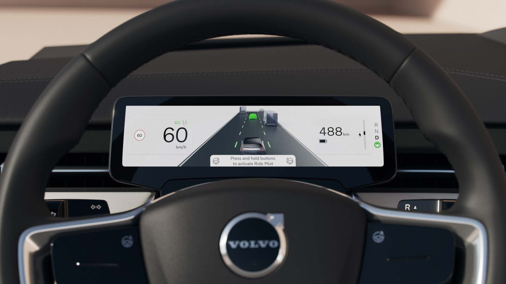 Contextual user interface in the Volvo EX90