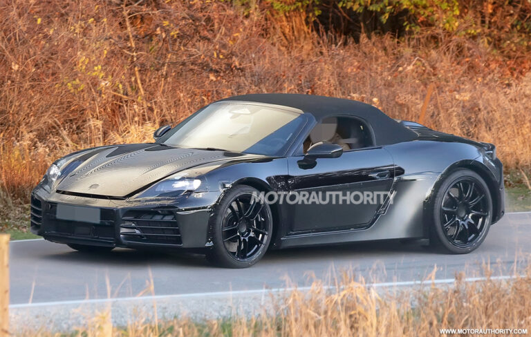 1667994260 2025 Porsche 718 Boxster EV spy shots