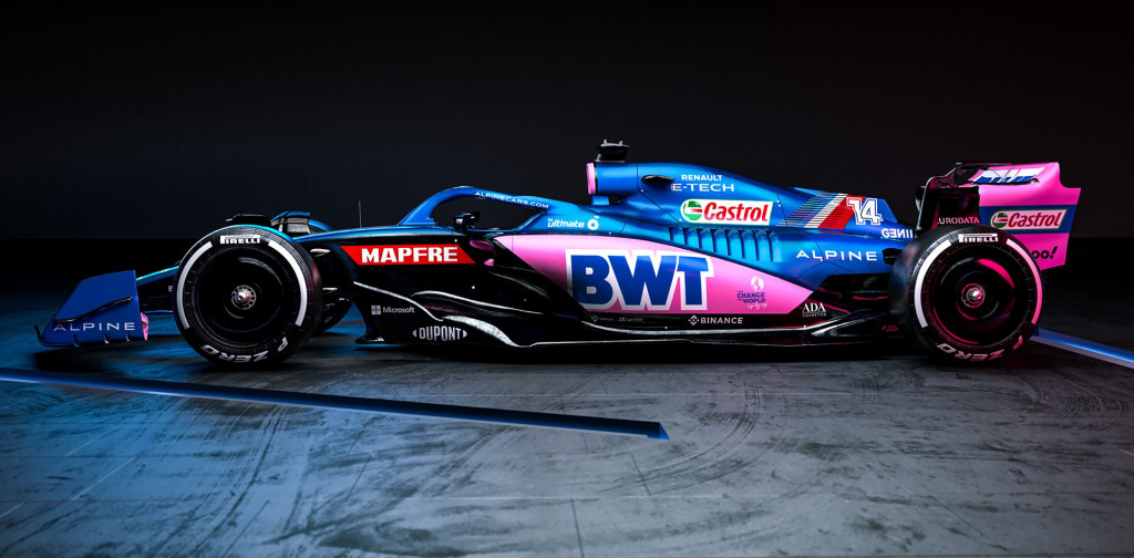 2022 Alpine A5222 Formula One race car