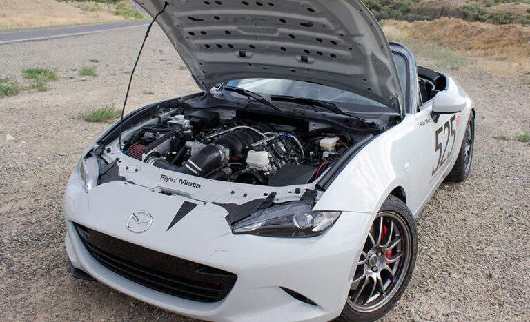Flyin Miata done swapping LS V 8s into the Mazda MX 5