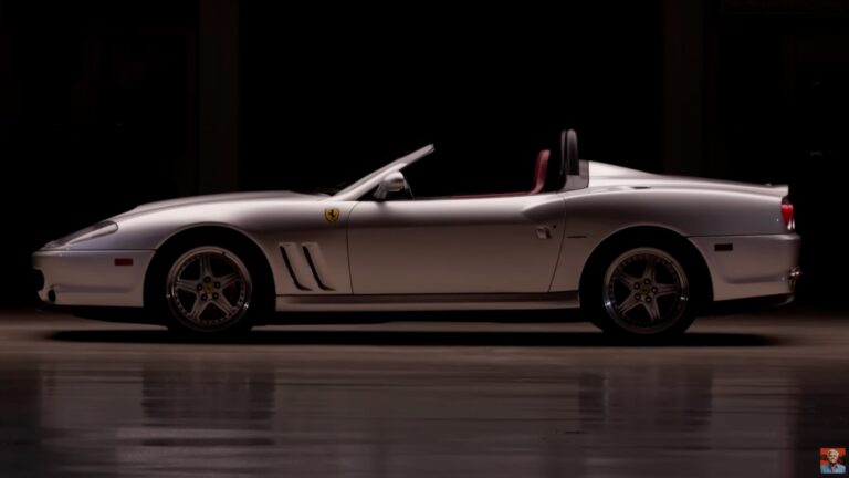 Jay Leno remembers simpler times in a 2001 Ferrari 550