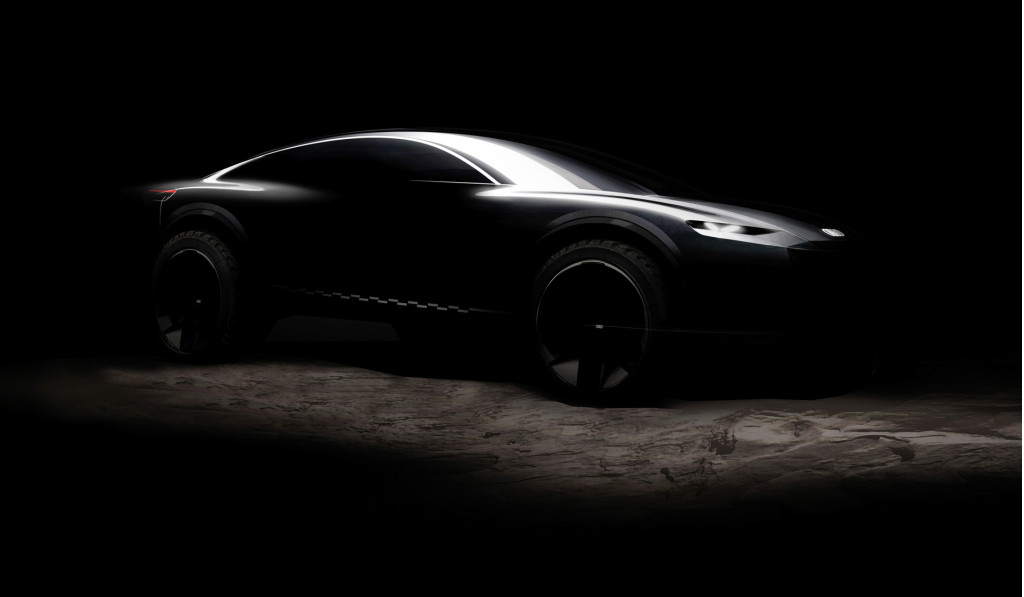 Teaser for the Audi Activesphere concept debuting on January 26, 2023