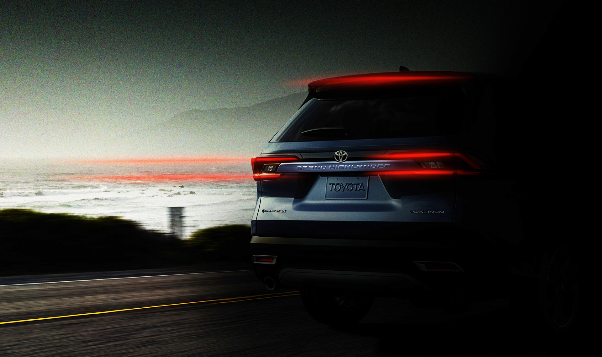 The 2024 Toyota Grand Highlander was teased ahead of its