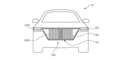 1675270691 BMW registers a patent for a radiator grille that integrates