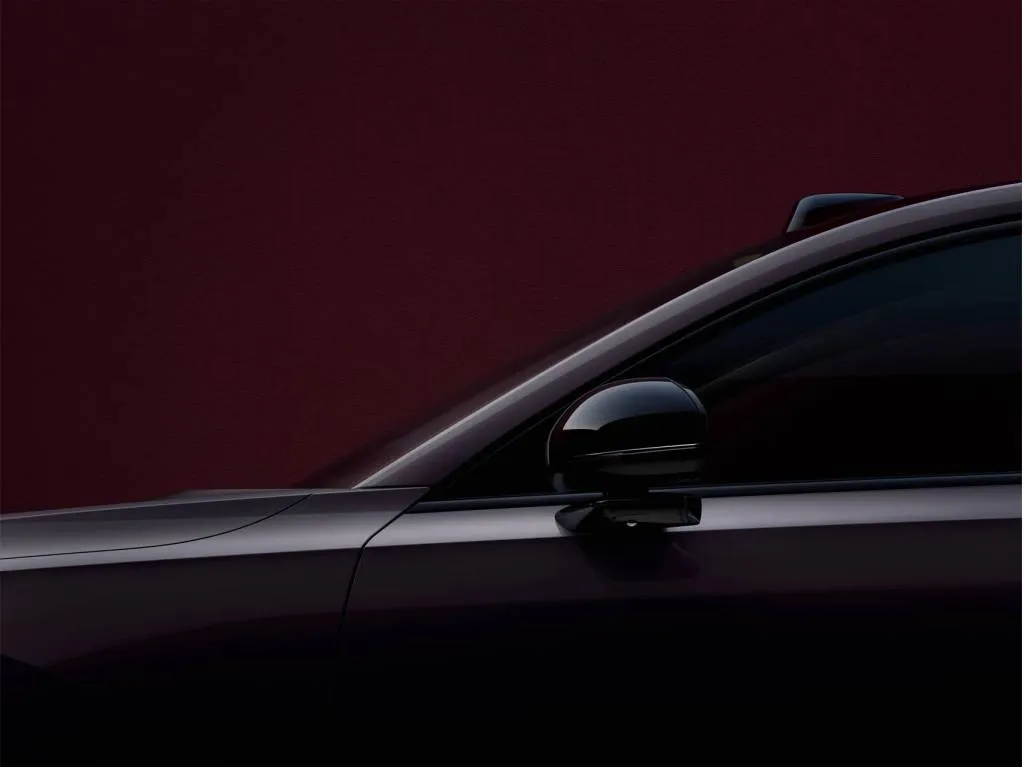 Volvo ES90 tease before the debut on March 5, 2025