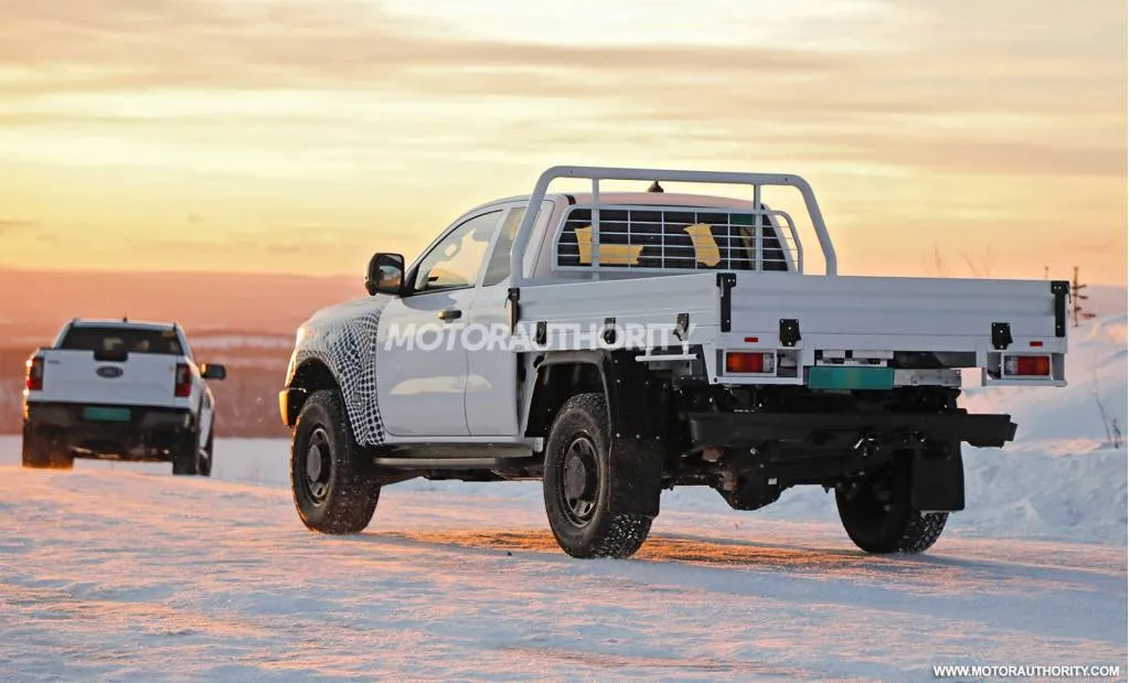 2026 Ford Ranger Super Duty Single Cab Spy Shots - Photo About Baldauf