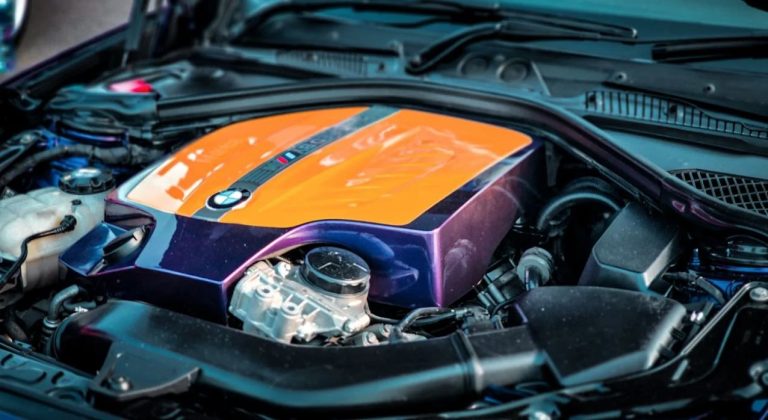 Engine Of BMW Car
