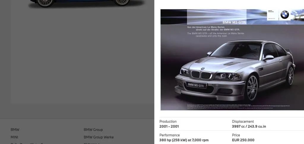 BMW online catalog