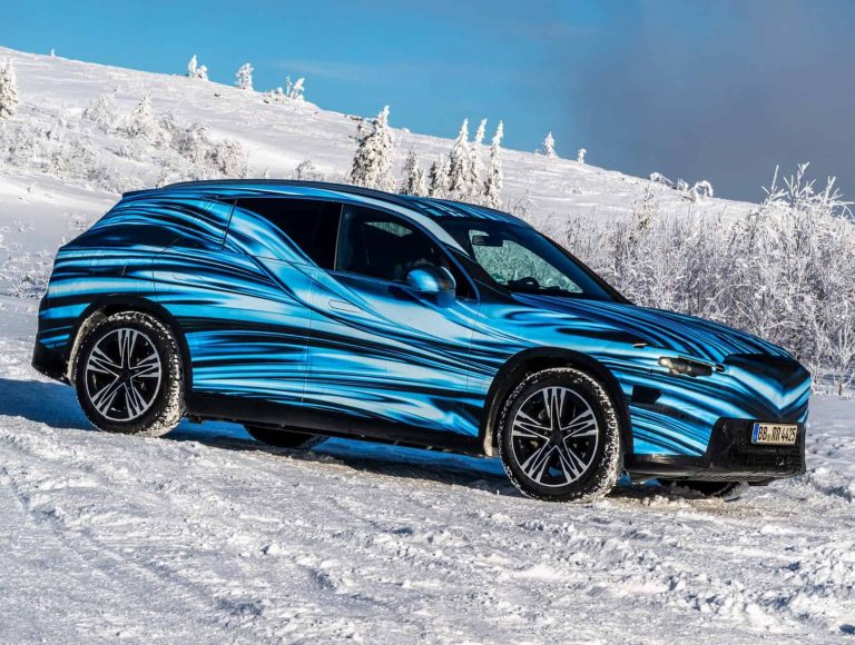 Mercedes GLC with EQ Technology camouflaged prototype 2