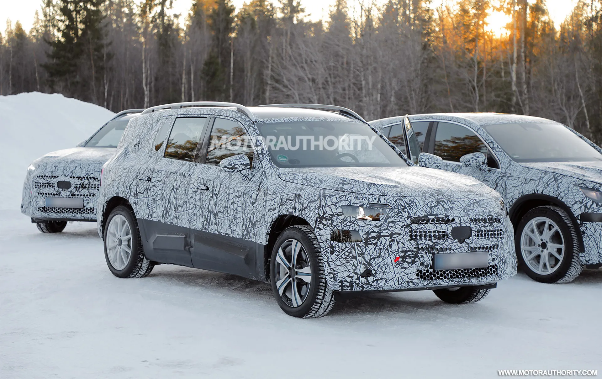 2027 Mercedes Benz GLB Class EV caught on video.webp