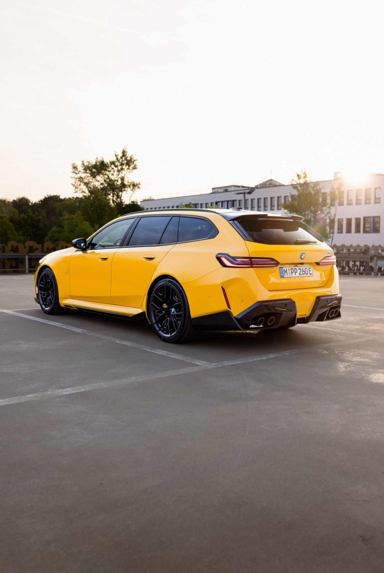 BMW details m performance parts for the M5 in a