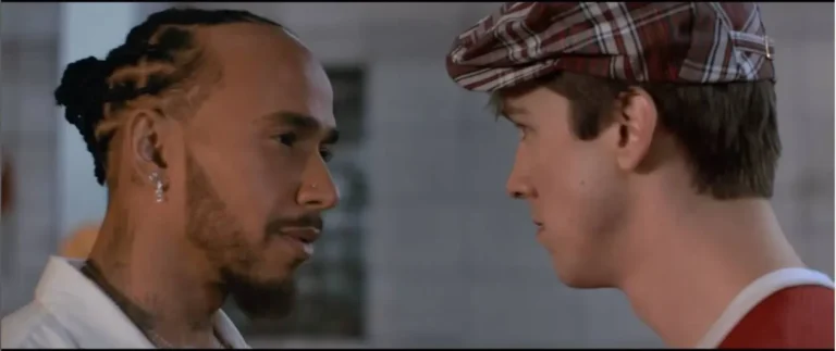 Lewis Hamilton stood in the latest Ferris Buellers Day Off.webp