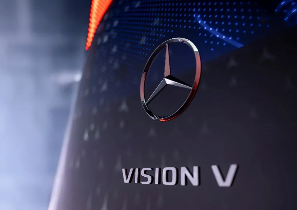 Teaser for Mercedes-Benz Vision V van concept
