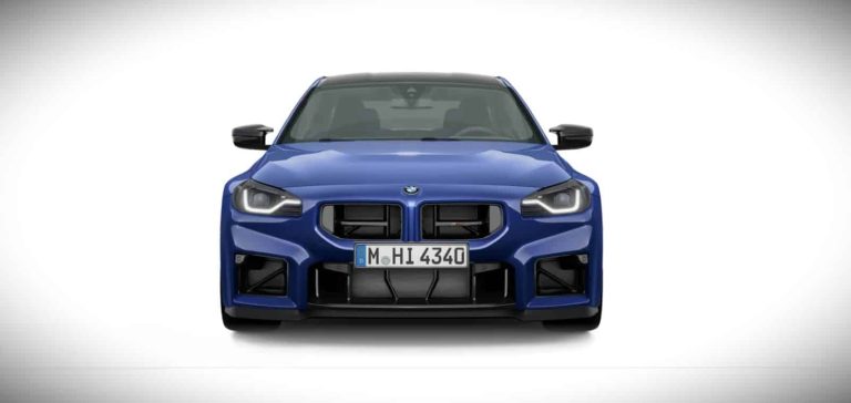 M2 CS in Portimao Blue, front view