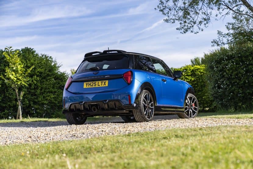 2025 Mini Cooper JCW F66 Sunshine Blue 45