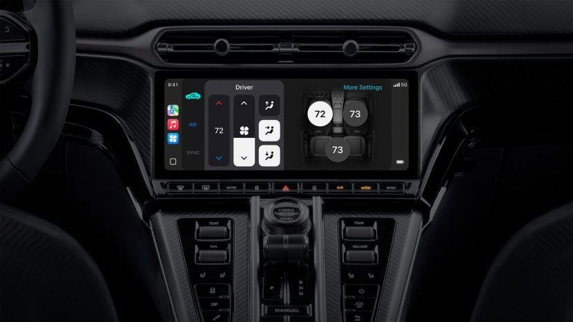Apple CarPlay Ultra Cluster Klima