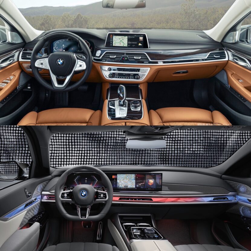 G11/G12 BMW 7 series interior test against before -facelift