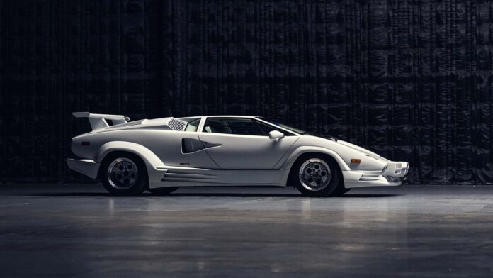 For sale The famous Lamborghini Countach from the wolf of