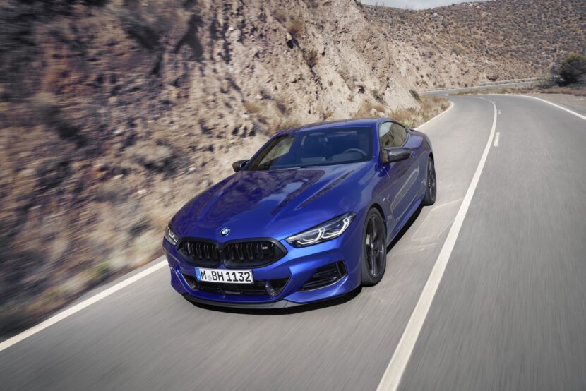 BMW 8 series in blue color