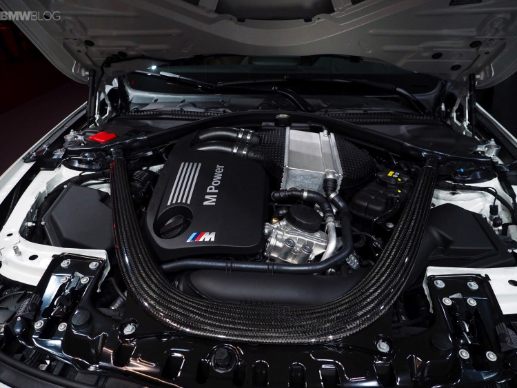 A frozen brilliant white BMW M3 that refers to the modified cooling parts used in a PC setup